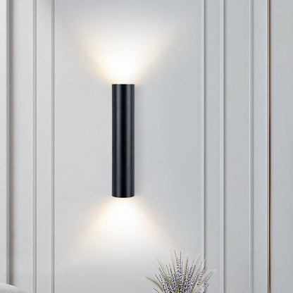Contemporary Cylindrical LED 2-Light Wall Sconce