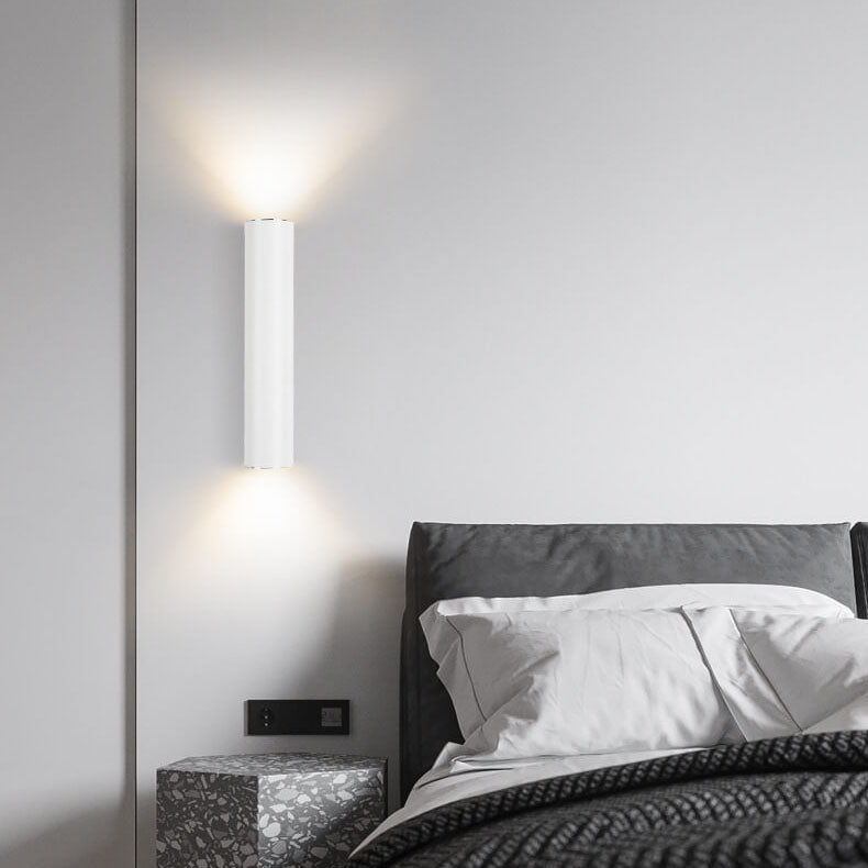 Contemporary Cylindrical LED 2-Light Wall Sconce