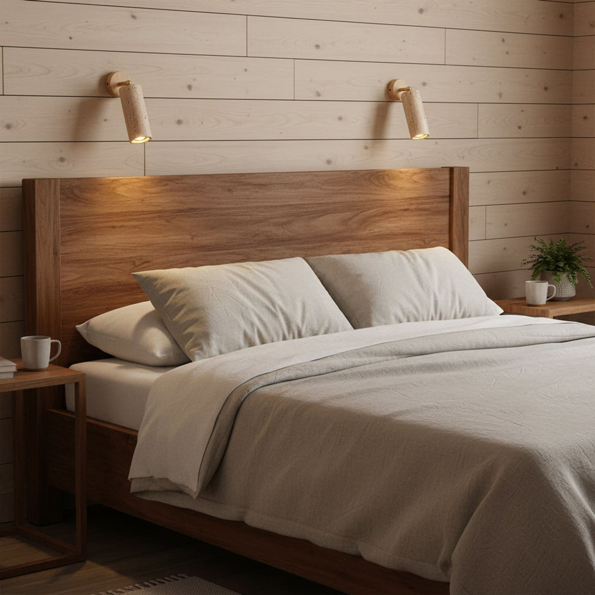 Modern Travertine Ø6.5 Wall Light 1-Light