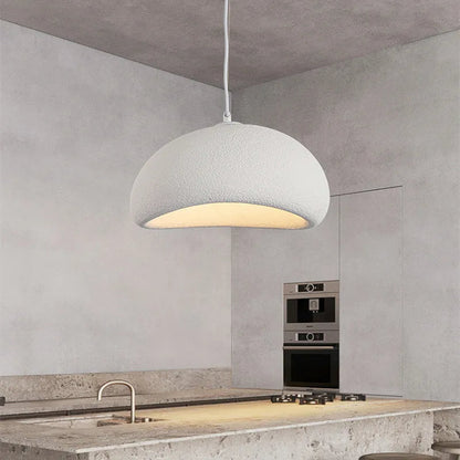 Wabi-Sabi Polystyrene Spherical Dome Pendant Light 1-Light
