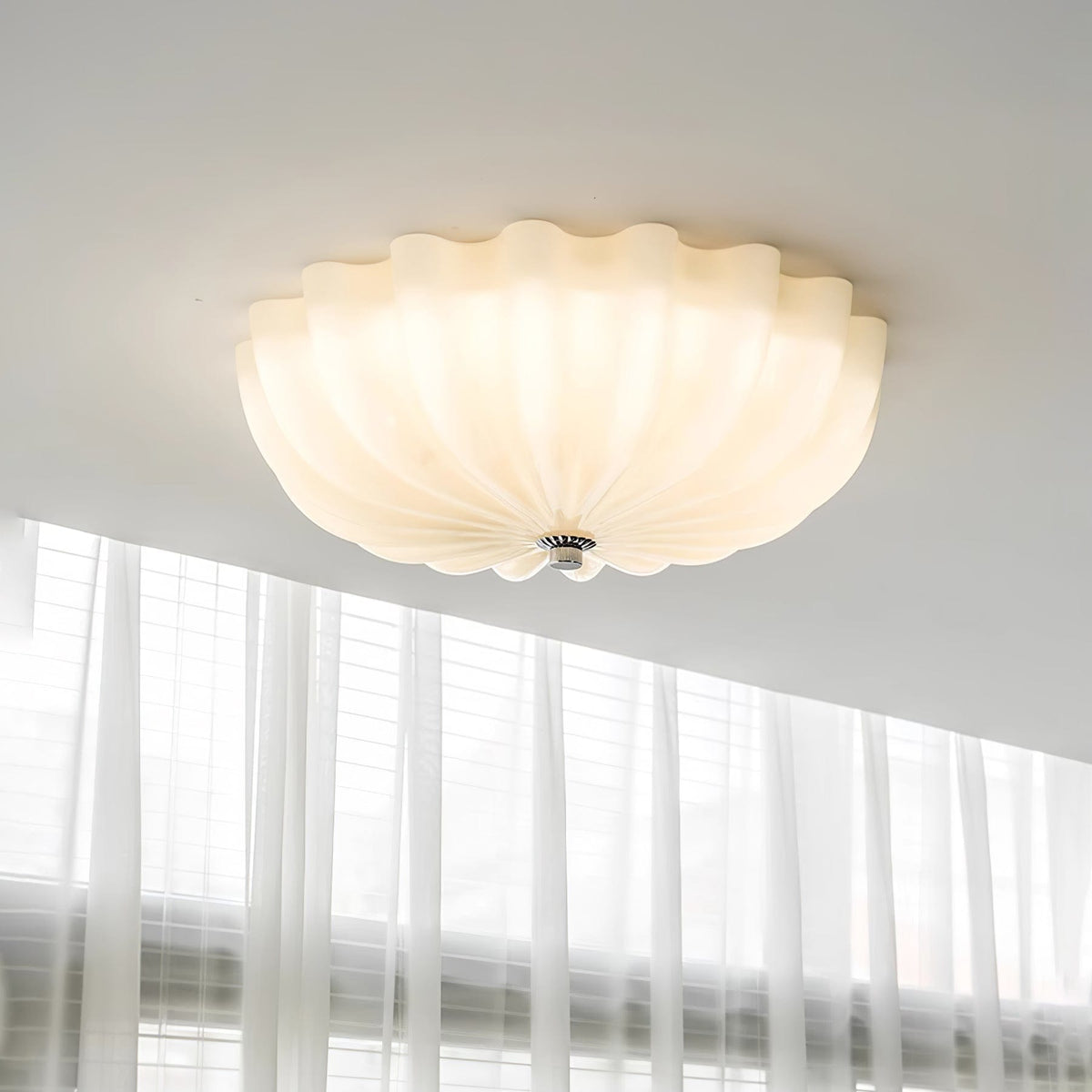 Vintage Iron Flush Ceiling Light 1-Light