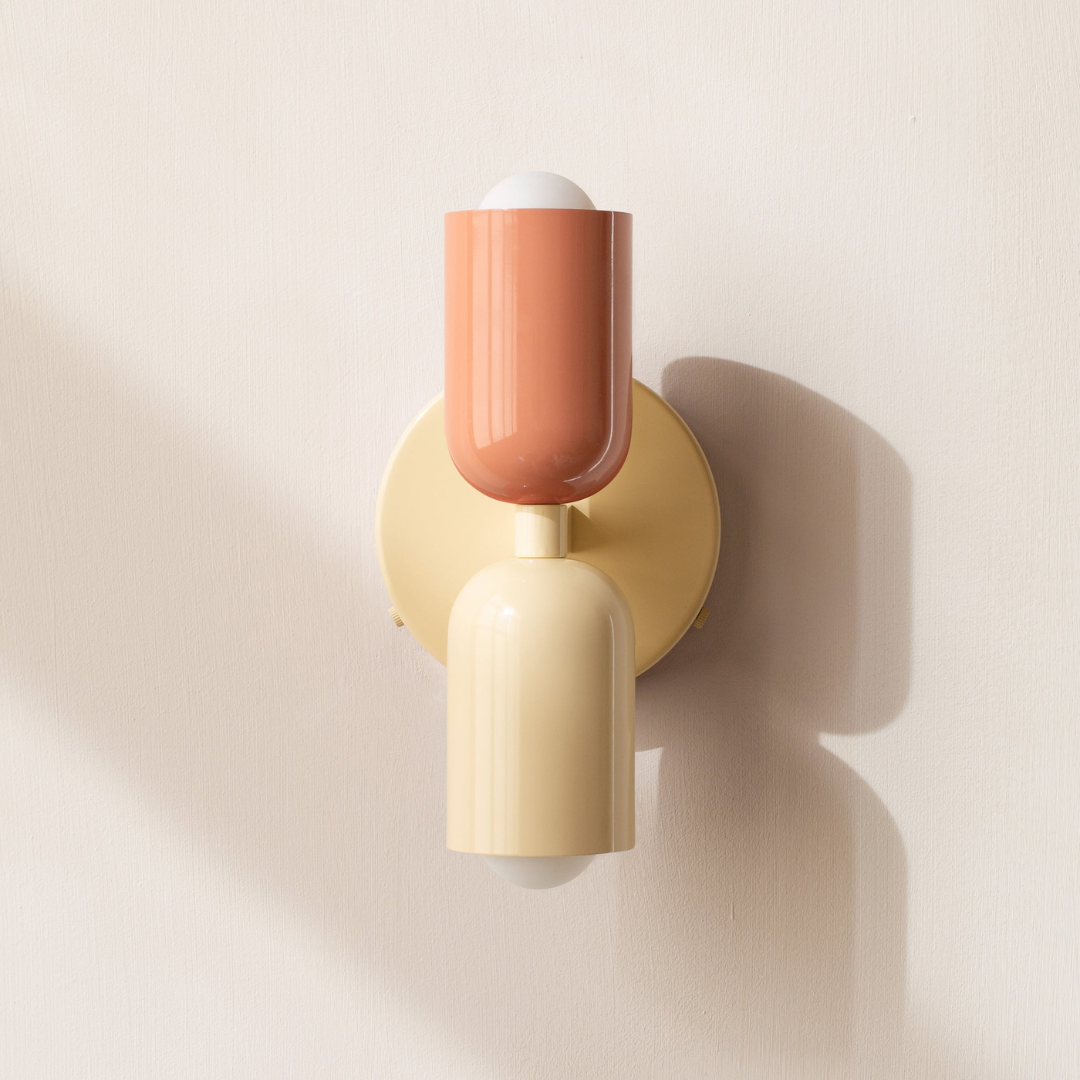 Contemporary Minimalist Cylinder Wall Sconce LED 2-Light