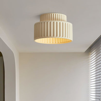 Modern Resin Semi-Flush Ceiling Light 1-Light