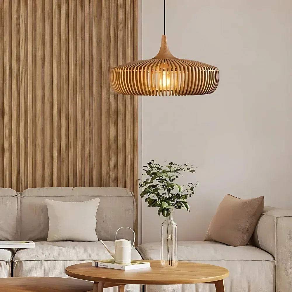 Scandinavian Wood Pendant Light 1-Light