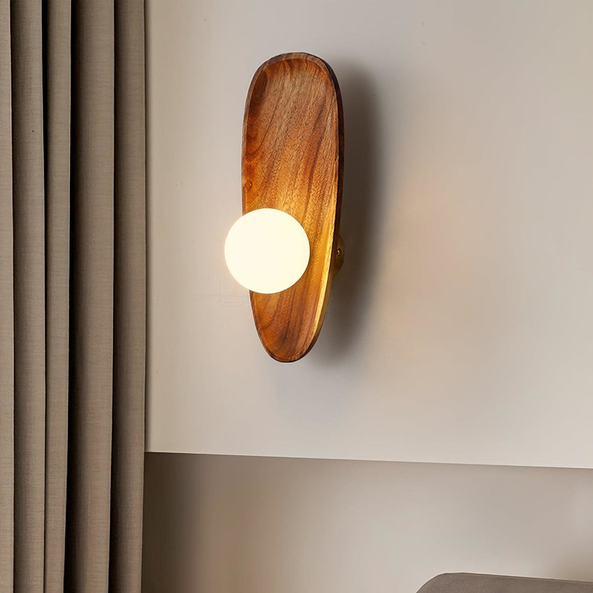 Modern Wood Wall Light 1-Light
