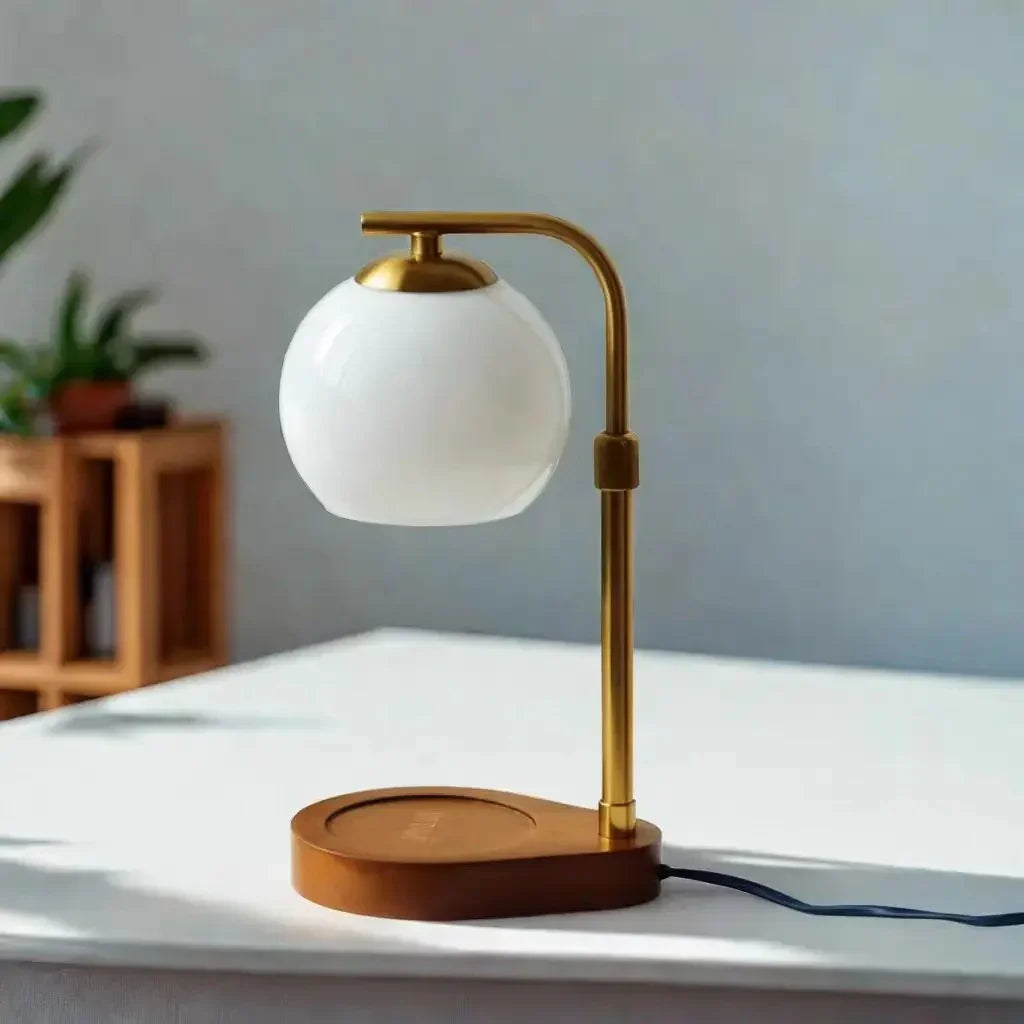 Modern Wood Table Lamp 1-Light