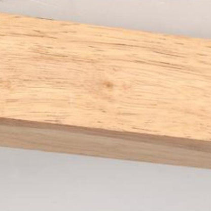 Japandi-Style Wooden LED Semi-Flush Mount Ceiling Light |2 Light