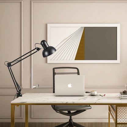 Contemporary Minimalist Adjustable Metal LED Table Lamp | 1-Light Clip-On
