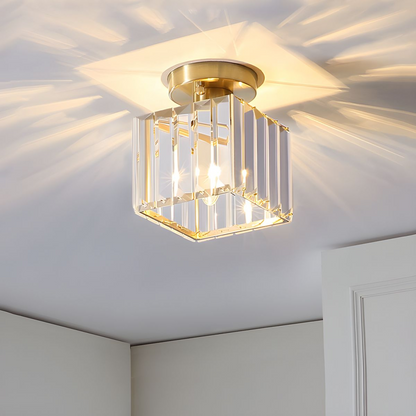 Contemporary Iron 1-Light Flush Ceiling Light 1-Light