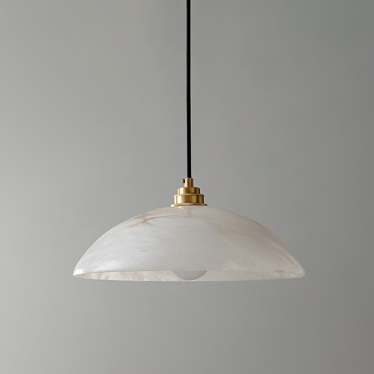 Modern Marble Copper Pendant Light 1-Light