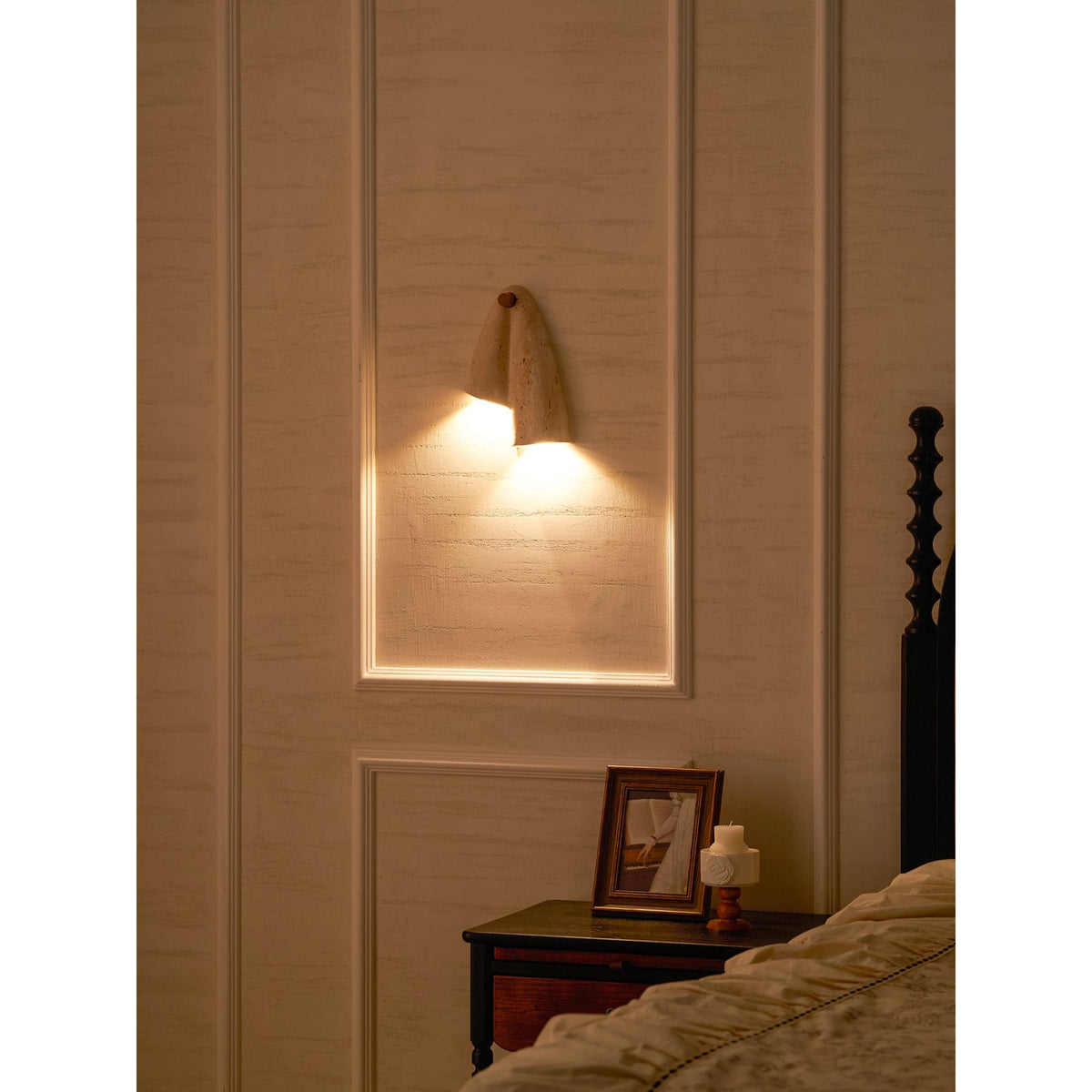 Modern Travertine Wall Light 2-Light