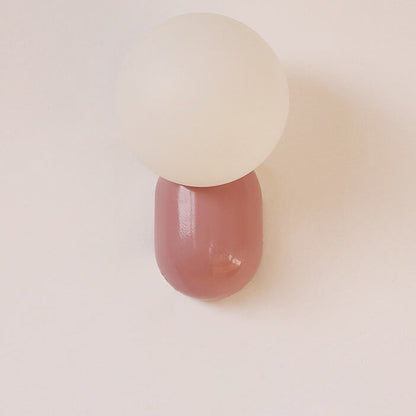 Contemporary Glass Globe Wall Light | 1-Light