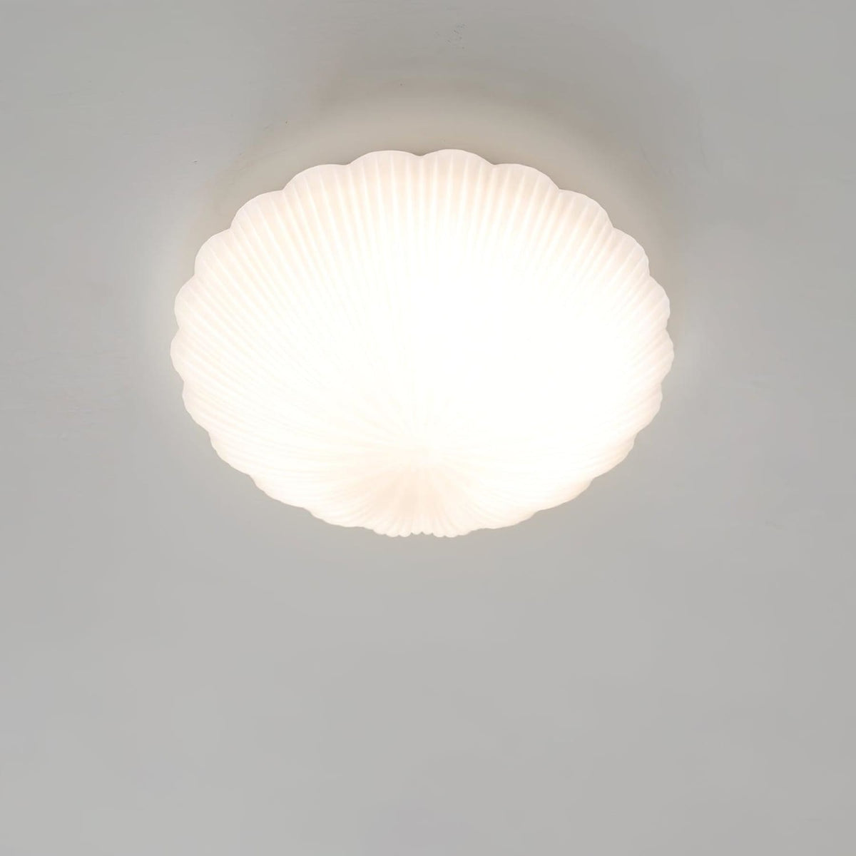 Modern Glass Flush Ceiling Light 1-Light