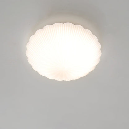 Modern Glass Flush Ceiling Light 1-Light