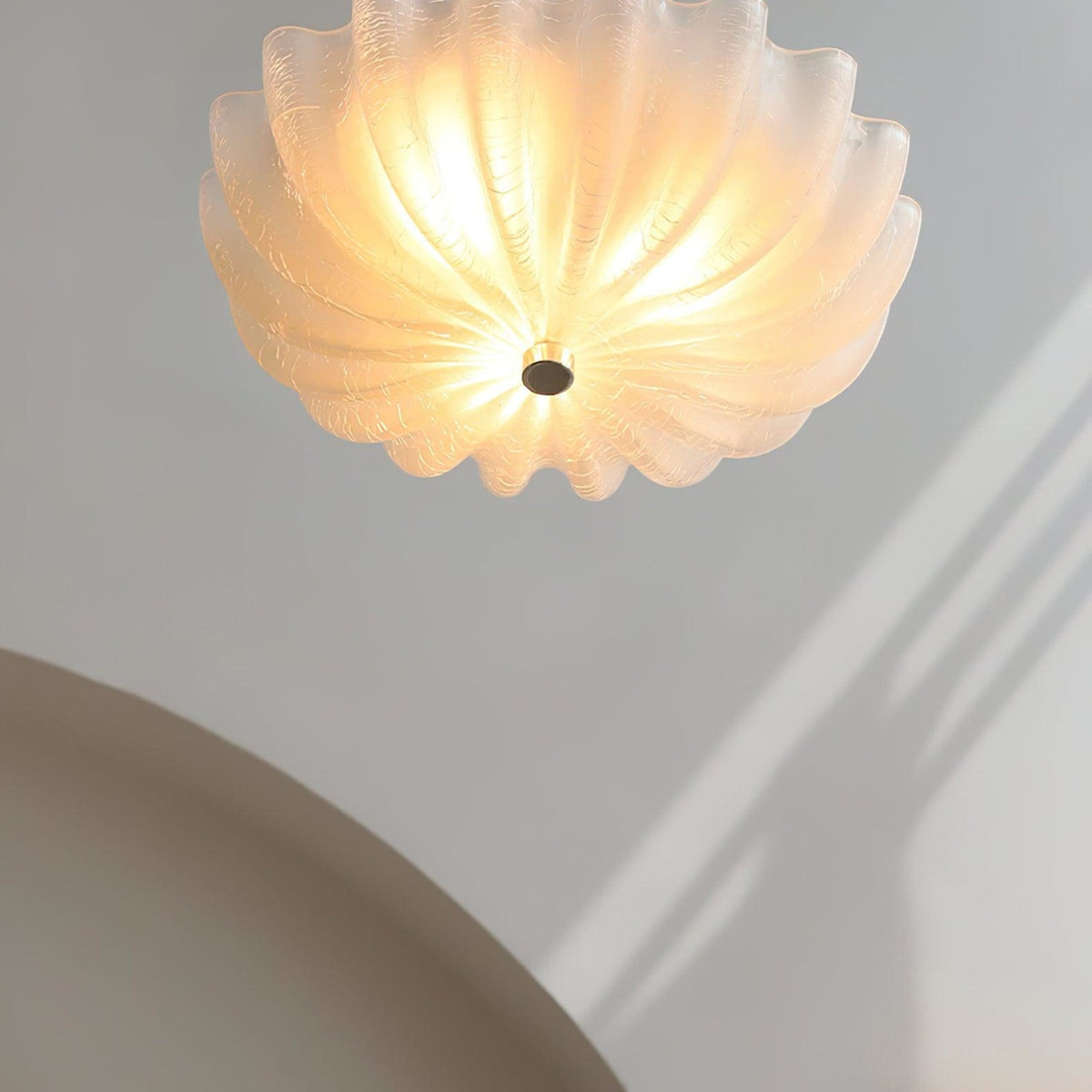 Vintage Iron Flush Ceiling Light 1-Light
