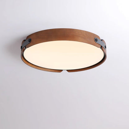 Scandinavian Iron Slim Low-Profile Ceiling Light 1-Light