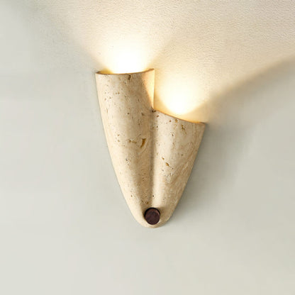 Modern Travertine Wall Light 2-Light