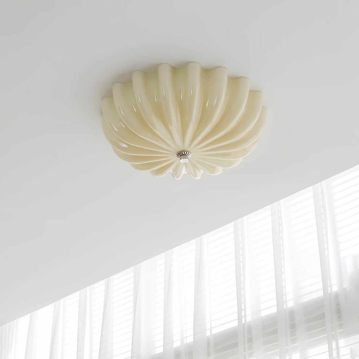 Vintage Iron Flush Ceiling Light 1-Light