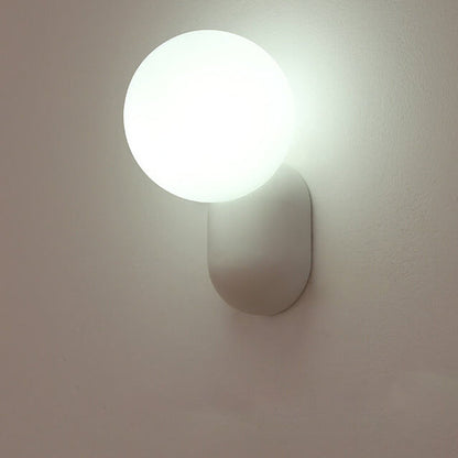 Contemporary Glass Globe Wall Light | 1-Light