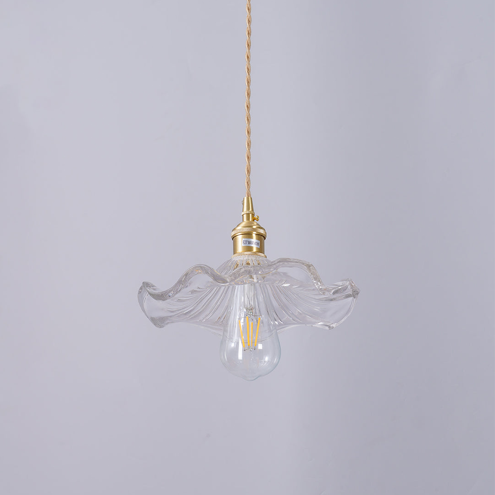 Contemporary Grass Flower Pendant Light 1-Light