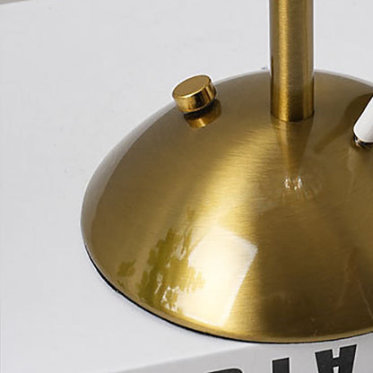Nordic Brass Pleated Fabric Cone Table Light | 1-Light