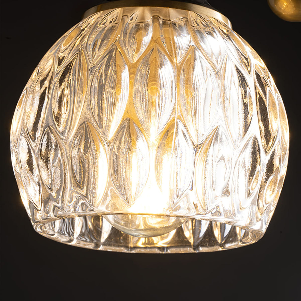 Modern Brass Solid Flush Ceiling Light 1-Light