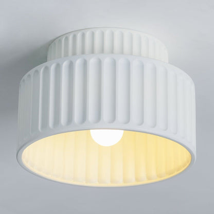 Modern Resin Semi-Flush Ceiling Light 1-Light