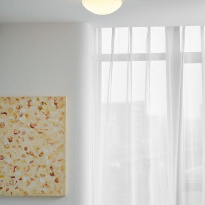 Modern Glass Flush Ceiling Light 1-Light