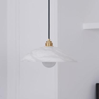 Modern Marble Copper Pendant Light 1-Light