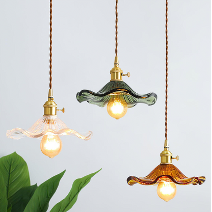Contemporary Grass Flower Pendant Light 1-Light