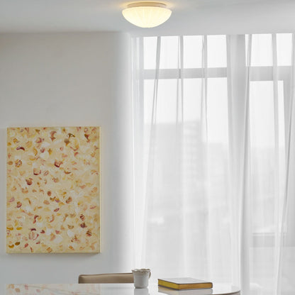 Modern Glass Flush Ceiling Light 1-Light