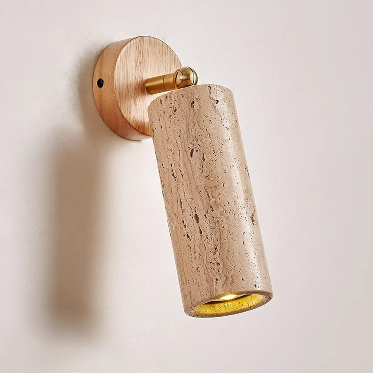 Modern Travertine Ø6.5 Wall Light 1-Light