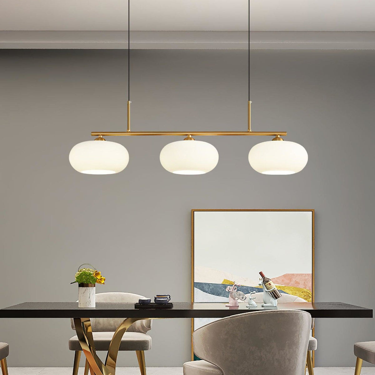 Modern Iron Tri-Colour Pendant Light 1-Light