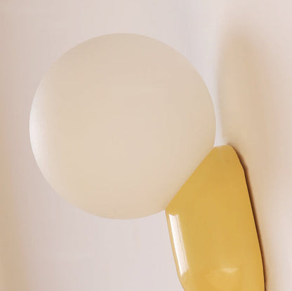 Contemporary Glass Globe Wall Light | 1-Light