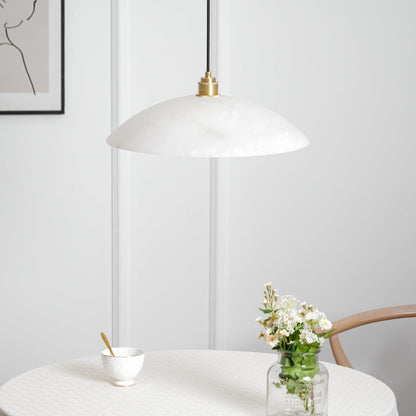 Modern Marble Copper Pendant Light 1-Light