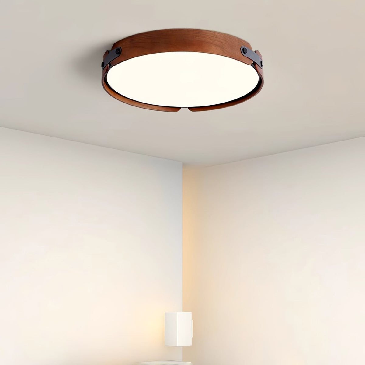 Scandinavian Iron Slim Low-Profile Ceiling Light 1-Light