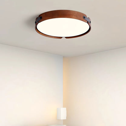 Scandinavian Iron Slim Low-Profile Ceiling Light 1-Light