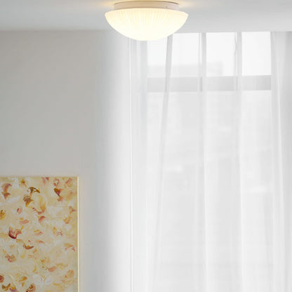Modern Glass Flush Ceiling Light 1-Light