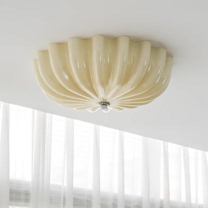 Vintage Iron Flush Ceiling Light 1-Light