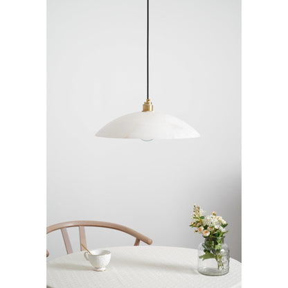 Modern Marble Copper Pendant Light 1-Light