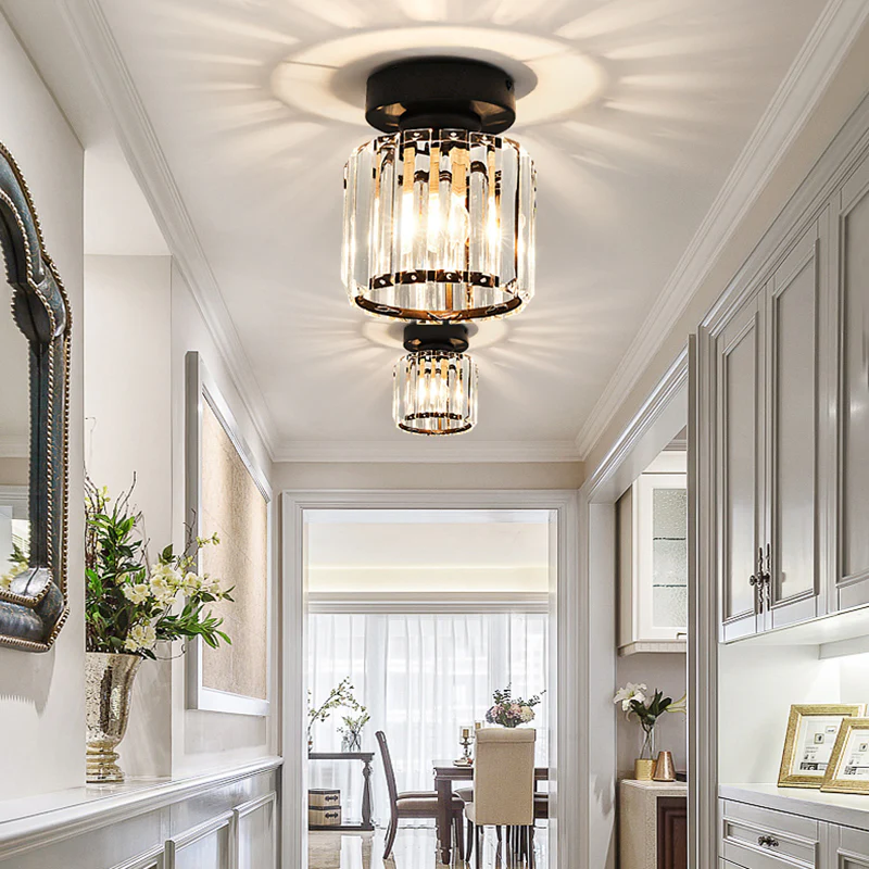 Contemporary Iron 1-Light Flush Ceiling Light 1-Light