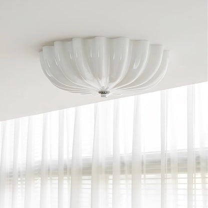 Vintage Iron Flush Ceiling Light 1-Light