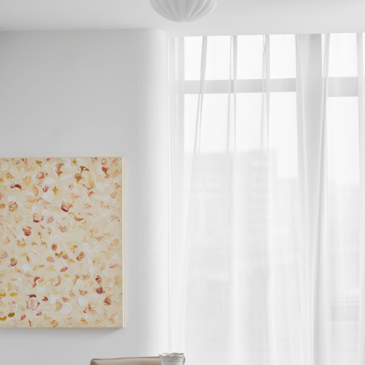 Modern Glass Flush Ceiling Light 1-Light