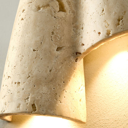 Modern Travertine Wall Light 2-Light