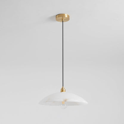 Modern Marble Copper Pendant Light 1-Light