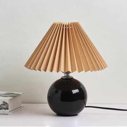 Nordic Ceramic Pleated Table Light | 1-Light