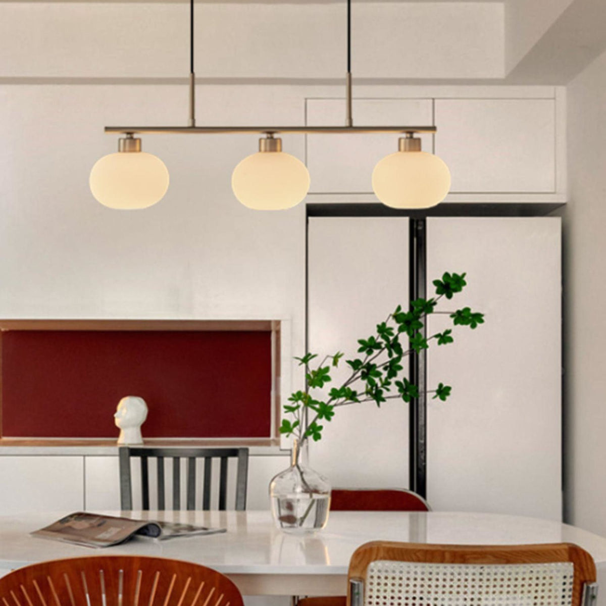 Modern Iron Tri-Colour Pendant Light 1-Light