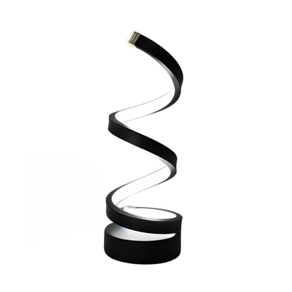 Contemporary Spiral LED Table Lamp 1-Light