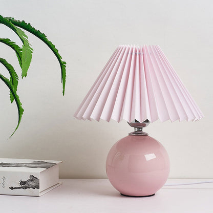 Nordic Ceramic Pleated Table Light | 1-Light