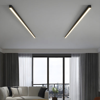 Minimalist Aluminium Linear Ceiling Light 1-Light